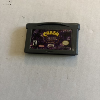 Crash Bandicoot Purple Ripto's Rampage Nintendo Game Boy Advance GBA Authentic
