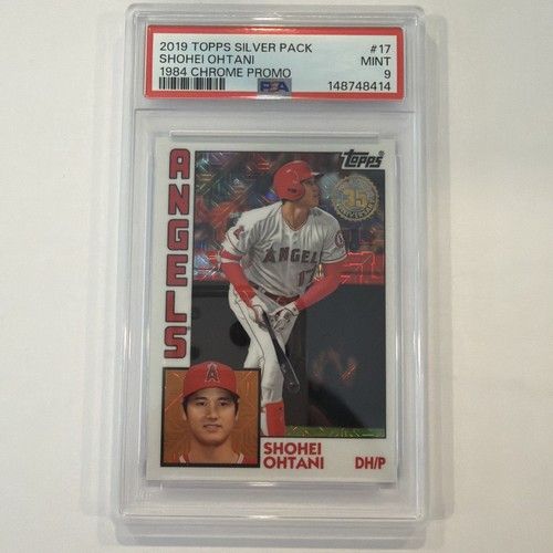 2019 Topps Silver Pack 1984 Chrome Promo #17 Shohei Ohtani Chrome Promo PSA 9