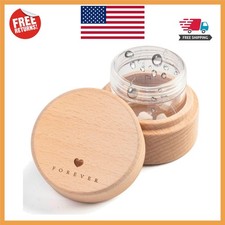 Compact Heart-Shaped Pet Keepsake Urn with Transparent Box - Perfect for Ashes