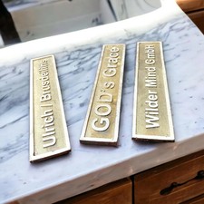 Durable Brass Plaque with Personalized Engraving Custom Awards Home D cor.