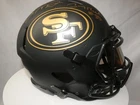 Joe Montana And Jerry Rice 49ers Dual Signed Full Size Black Alt Helmet Beckett