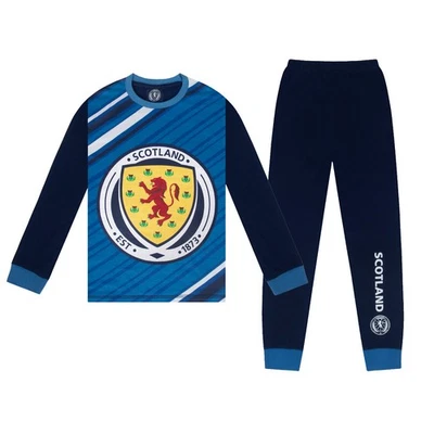 SCOTTISH FA Scotland Boys Pyjamas Long Sublimation OFFICIAL Football Gift