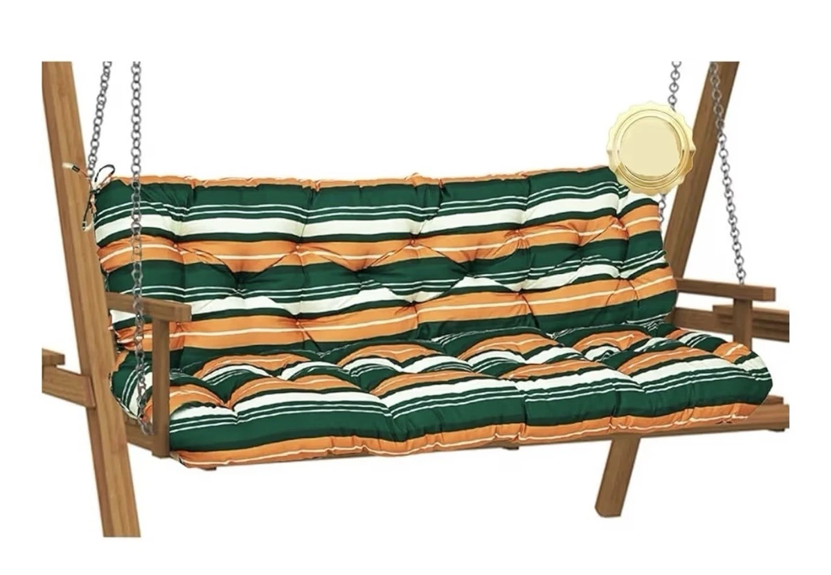 Outdoor Bench Seat Cushion Multicolor Overstuffed Soft Garden Swin Porch Swing Cushions in Outdoor Cushions - Walmart.com