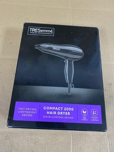 TRESemme Compact 2000W Haar DC Motor Trockner leicht & kompakt 2 Geschwindigkeiten schwarz