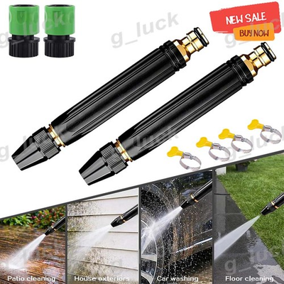 #ad Larnto High Pressure Hose Nozzle Water Gun for Car Wash Garden Pressure Booster $10.99