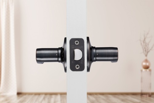 Brinks E2428 Raleigh Passage Door Lever Set - Black - Picture 6 of 11