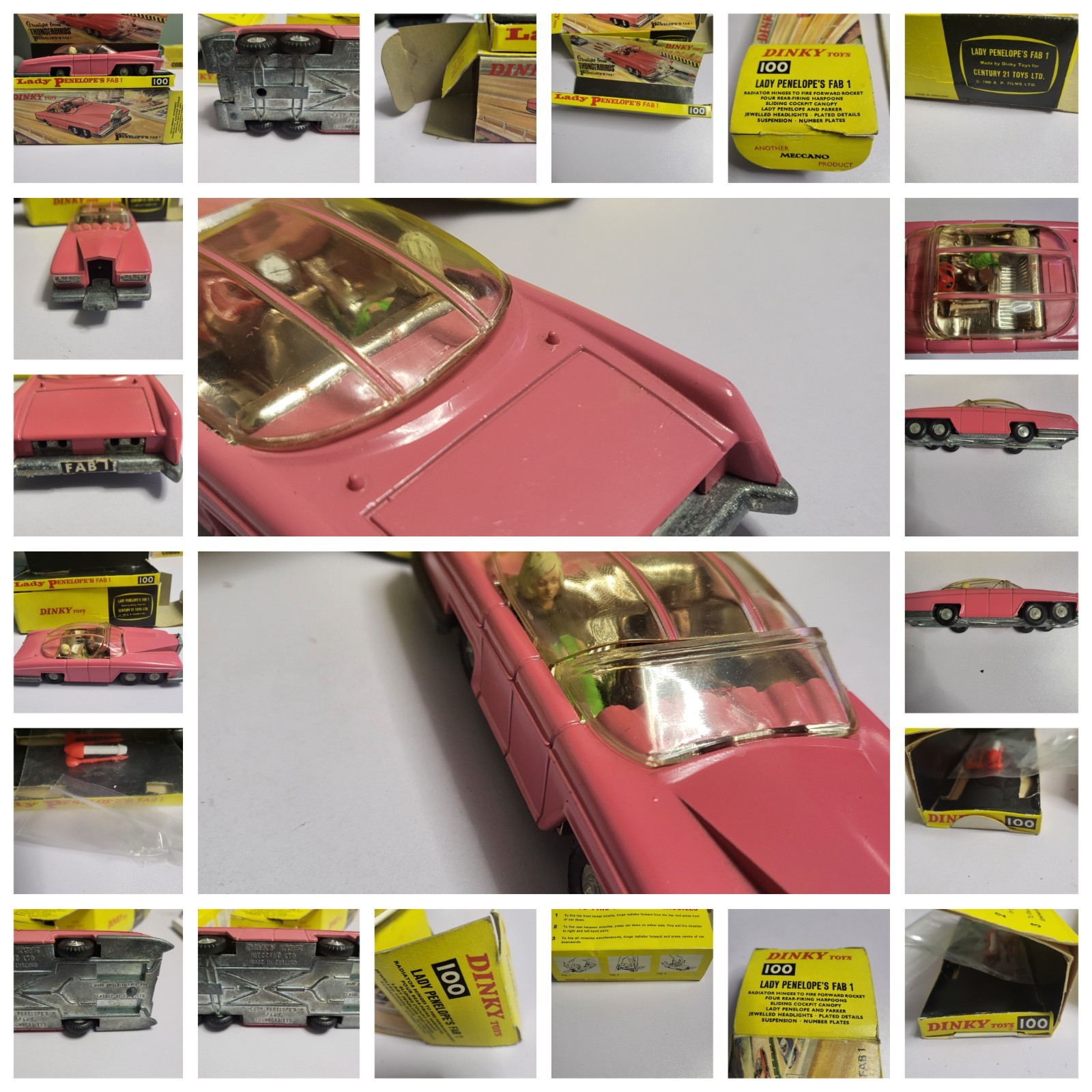 Dinky 100, Lady Penelope FAB 1 - Free Price Guide & Review