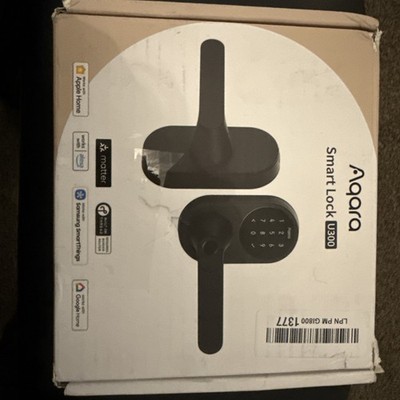 Aqara U300 Smart Lock | Fingerprint Entry | Apple Home | Black | Open Box