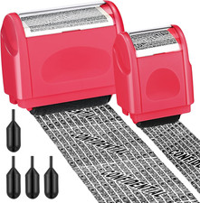 2 Pack Identity Protection Roller Stamp Identity Theft, Confidential, Privacy Ro