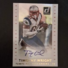 Timothy Wright 2015 Panini Donruss Signature Series Autograph #DSS-TW Buccaneer…
