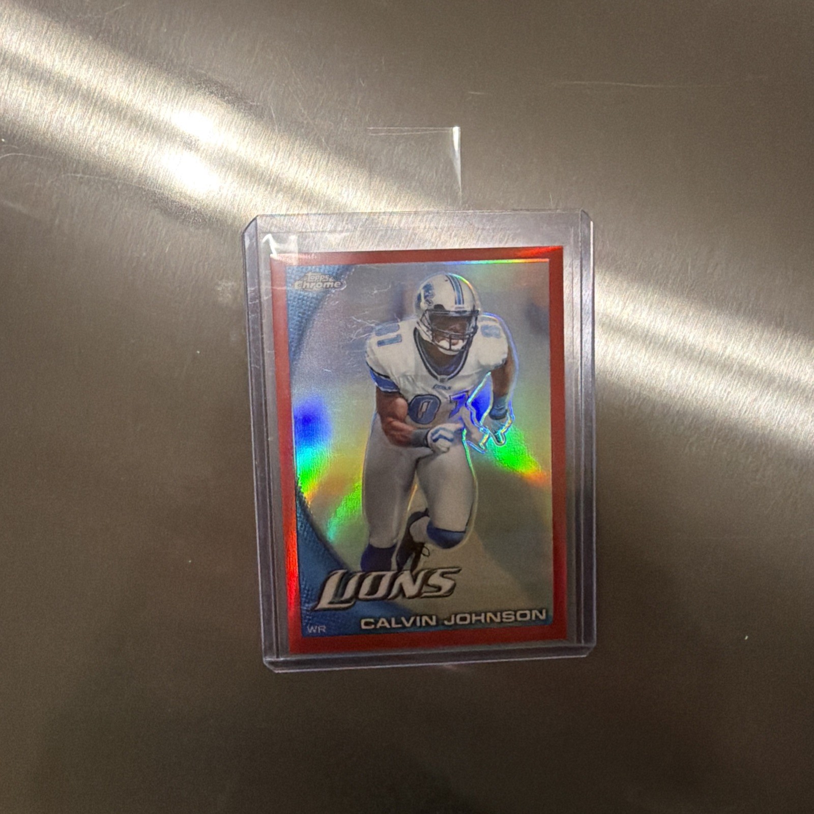 2010 Topps Chrome Red Refractor 3/25 Calvin Johnson #C193 HOF