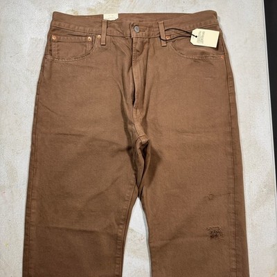 Levi's Premium 1961 551 Z Brown Relaxed Straight Fit Distressed