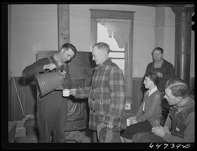 Adams County North Dakota 1942 Food for Victory meeting farmers schoolhouse