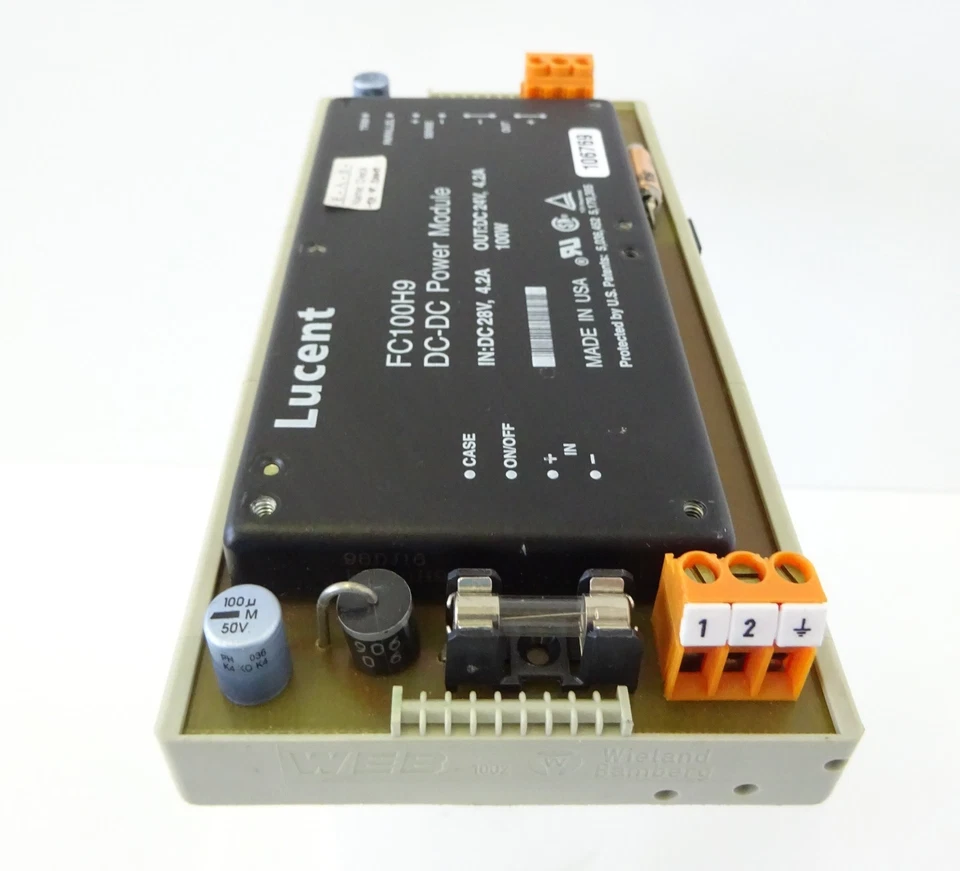 LUCENT FC100H9 Leistungsmodul Modul DC-DC Power Module In 28VDC Out 24VDC 4,2A - Image 4 of 4