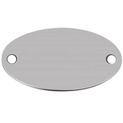 40 Pieces Oval Metal Stamping Blanks Antique Silver Blank Tags