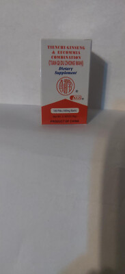 Tienchi Ginseng & Eucommia Combination  Tian Qi Du Zhong Wan  100 Pills x 3 Bott