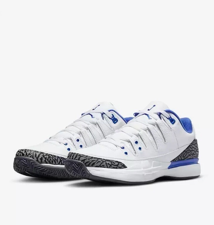 NIKE ZOOM VAPOR AJ3 10 ホワイト/レーサーブルー Nike Zoom Vapor Tour AJ3 Racer Blue Tennis Shoe Roger