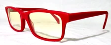 NEW Moodvision MV08 Glasses Red frame, Yellow Lenses Optimism, Confidence, Creat