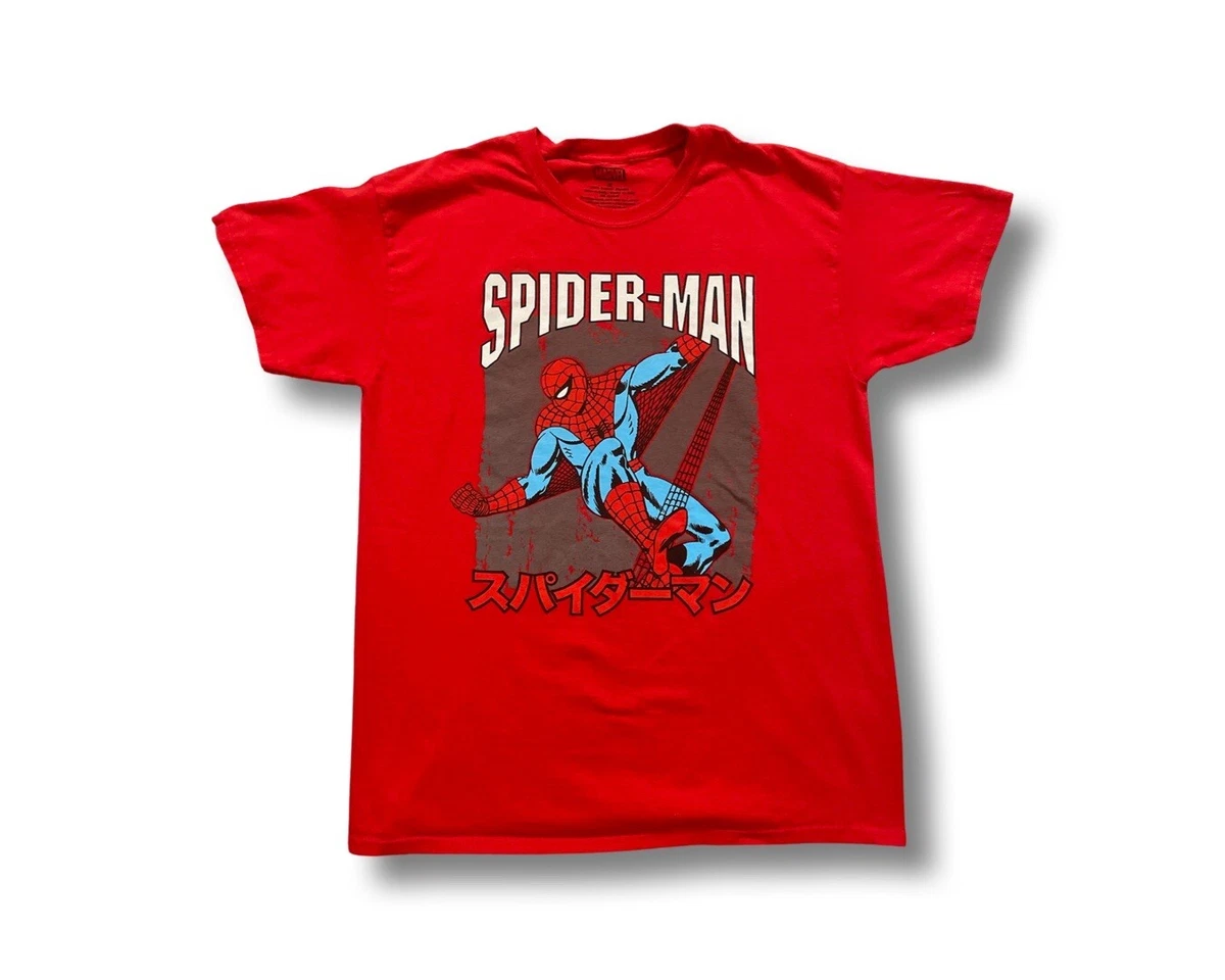 Marvel Comics Red Spider-Man Adult Graphic T-Shirt Size M | eBay