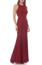 JS Collections Corded Floral Lace Mermaid Gown Size 6