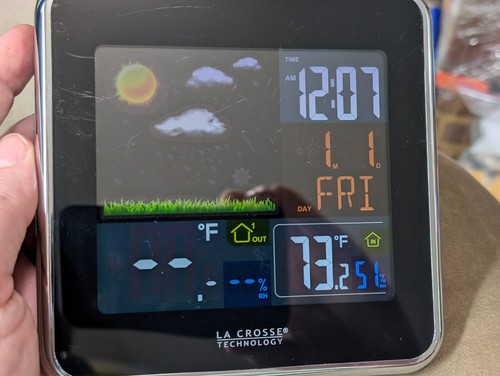 La Crosse Technology 308-146v2 Wireless Atomic Color Weather Station w/Sensor - Picture 13 of 13
