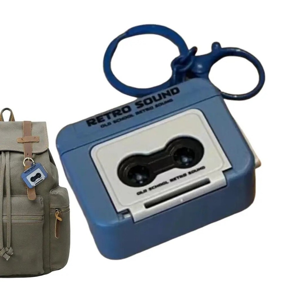 Can Record Music Key Chain Holder Portable Vintage Home Decoration Gift