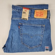 Levi's Big & Tall 501 Original Straight Blue Denim Jeans Stretch NEW 115010145