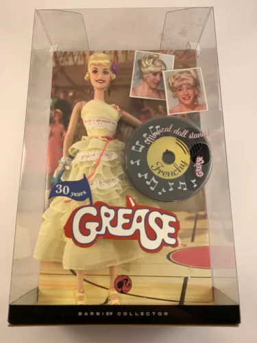 Barbie GREASE FRENCHY Musical Doll Stand M3256 Pink Label NRFB New in Box