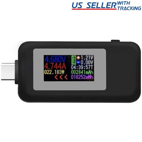 USB Type-C Power Tester Voltage Current Capacity Meter Multimeter USB-C 4-30V 5A