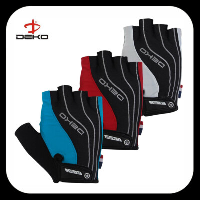 Herren Fahrradhandschuhe Halbfinger Schaumstoff gepolstert Fahrrad fingerlos leichte Handschuhe