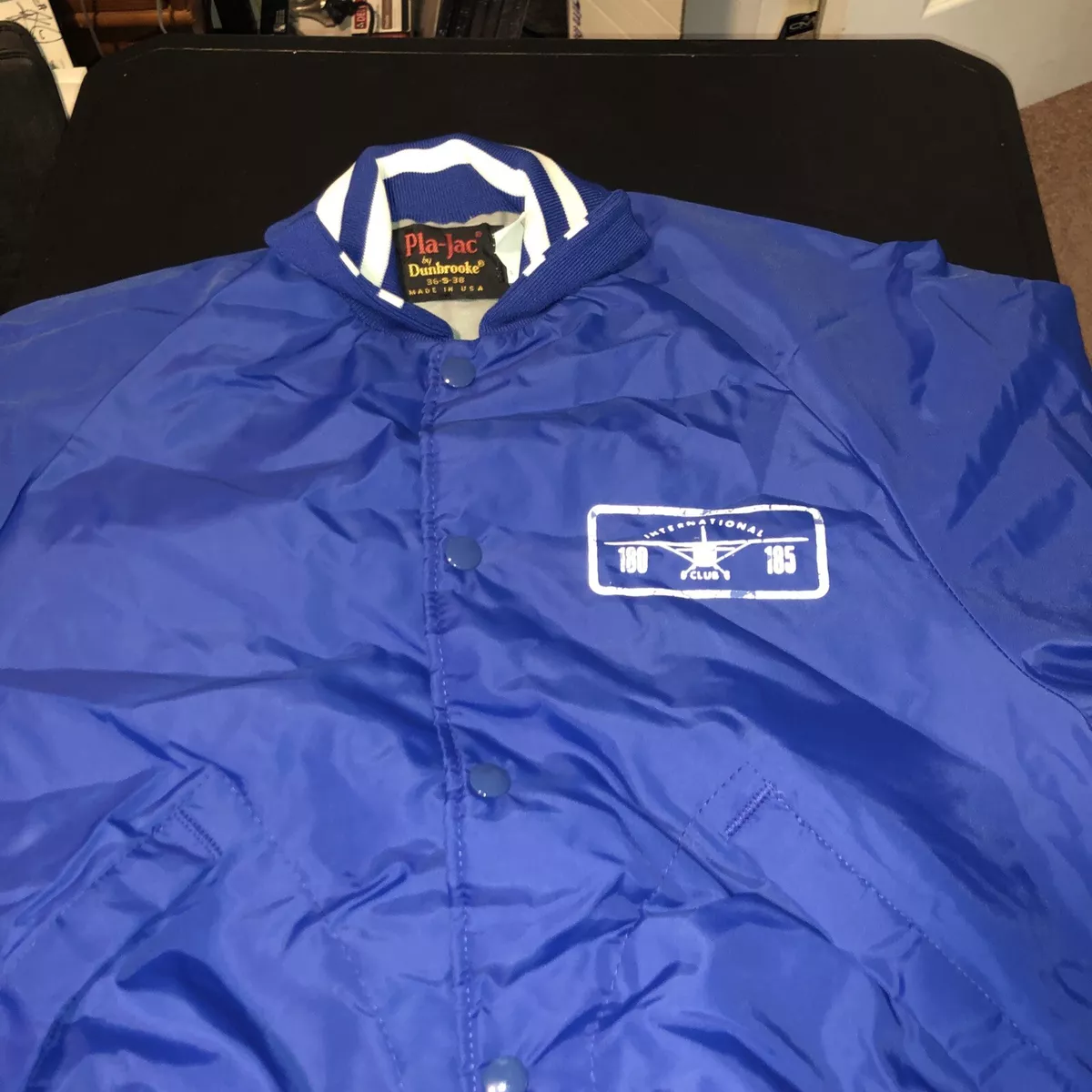Aviation Flying Club Bomber Jacket international club 180 185 Mens Small Vintage