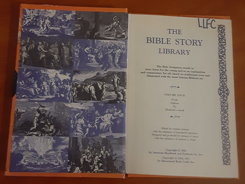 The Bible Story Library Illustrated Book LOT of 2 Volume one & four 1963 God Vtg - Picture 4 of 15