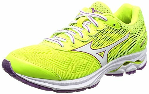 Mizuno Women Running shoes WAVE RIDER 21 J1GD1803 Yellow White 25cm US8.5