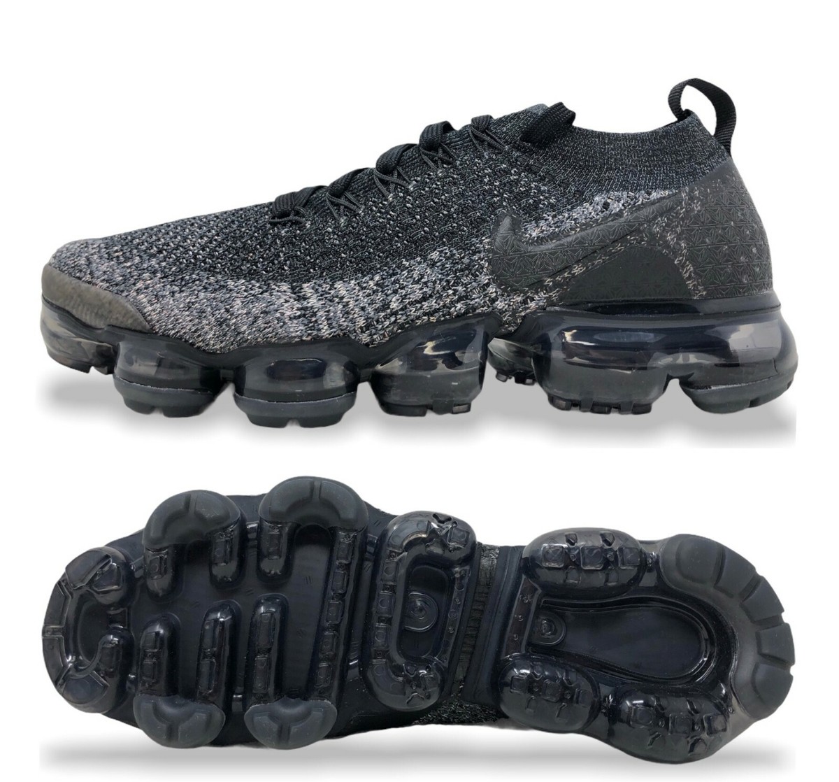 Nike Air Vapormax Flyknit 2 Mens Running Shoes Size 7 Black Nike Air Vapormax Flyknit 2 Mens Running Shoes Size 7 Black