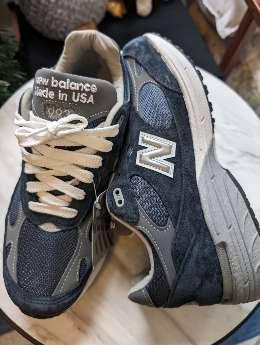 Rare!! New Balance 993 Kith Navy White MR993NV Size 7.5 2E Rare!! New Balance 993 Kith Navy White MR993NV Size 7.5 2E