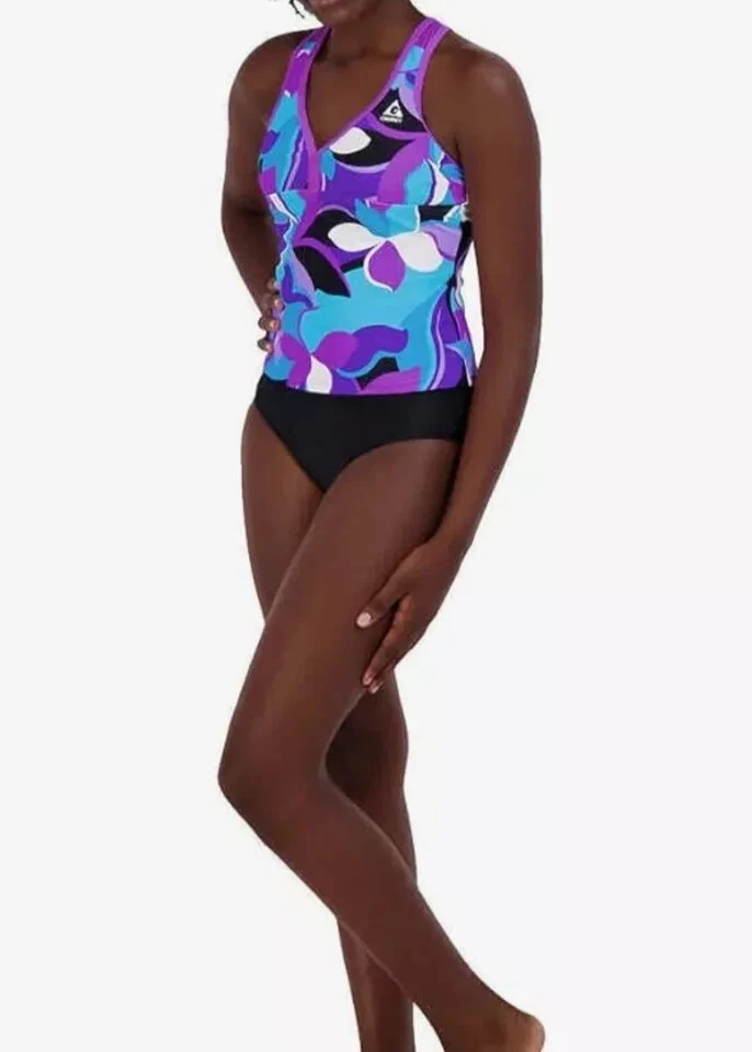 Conjunto de traje de baño Tankini y pantalones cortos de 3 piezas para niñas Gerry variación Foto 2 de 4