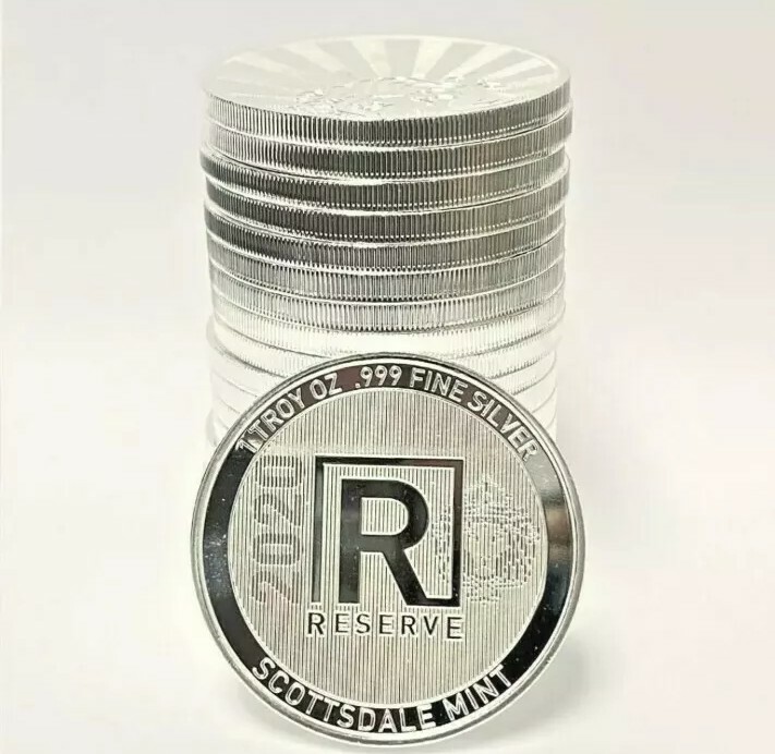 1 Oz Scottsdale Silver 999 Fine Silver One Troy Ounce 1 Bars Bullion In - Foto 14