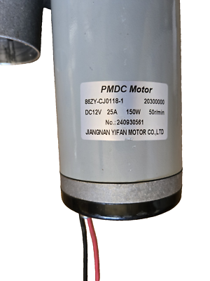 JIANGNAN YIFAN PMDC MOTOR 86ZY-CJ0118-1 DC12V 150W 50r/min