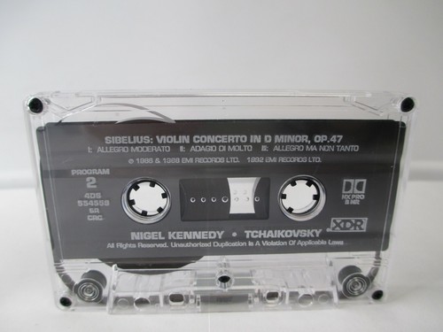 Nigel Kennedy Just Listen Tchaikovsky & Sibelius Violin Concertos Cassette - Picture 6 of 6