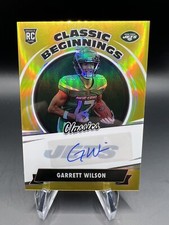 Garrett Wilson 2022 Classic Beginnings Gold Refractor Auto /10 (RC) Ny Jets