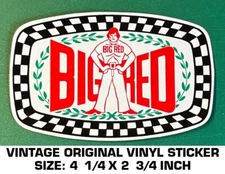 BIG RED - VINTAGE ORIGINAL VINYL DECAL STICKER