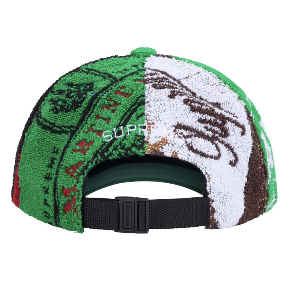 Supreme Martine Rose Towel 6 Panel Cap Multicolor Green FW24 In