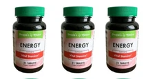 3X Bottles People’s Choice Energy Guarana Green Tea Ginseng stamina 63 Capsules