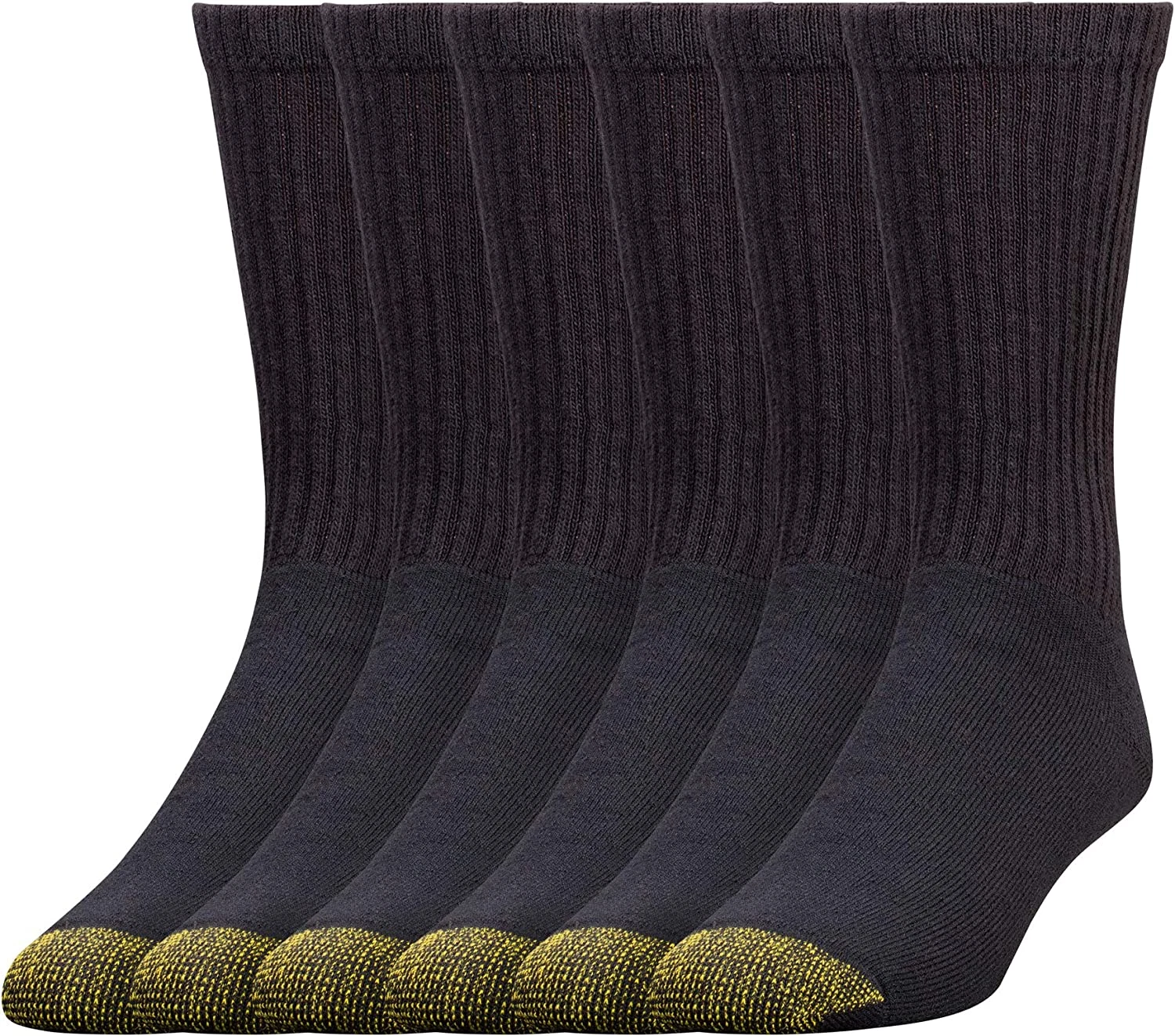 Men'S Cotton Crew Athletic Socks, Multipairs 656S