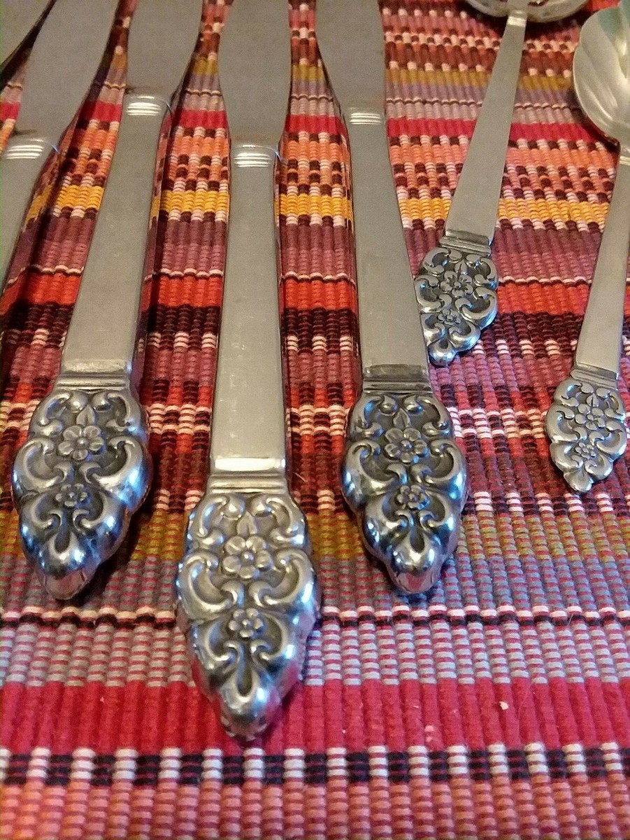 Oneida Oneidacraft Stainless NORDIC CROWN Flatware Service Set/57