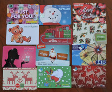 BARGAIN BUNDLE OF 12 ASSORTED UK GIFT CARDS. COLLECTORS ITEM. NO VALUE. LOT 52