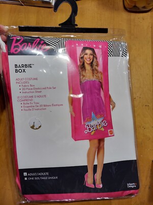 Barbie Box Super Star One Size In Spirit Designs Adult Halloween