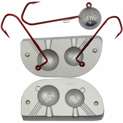 Form für Ball Jig Head 100g +150g Ideal zum schweren Bootsangeln, Norwegenangeln