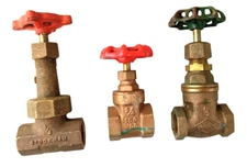Lot of 3 Heavy Duty Brass Gate Valve PROPLUS JENKINS STOCKMAN Valves