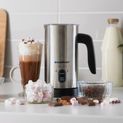 NEU Blaupunkt Milchaufschäumer Dampfgarer & Wärmer Schaumige Heiße Schokolade Kaffee Latte  